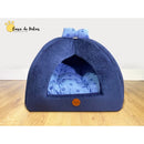 Cama Toca para Gato ou Cachorro Pequeno - almofada dupla face removível