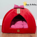 Cama Toca para Gato ou Cachorro Pequeno - almofada dupla face removível