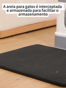 55x75cm Tapete Higiênico EVA Coletor de Areia Para Gato Lavável Dupla Camada