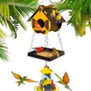 Comedouro Tratador Pássaros Livres Aves Silvestres + Bebedouro Beija-flor