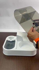 Comedouro e Bebedouro Mais Dog Automático Premium Pet Para Cães e Gatos 2em1