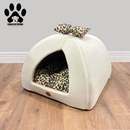 Cama Toca para Gato ou Cachorro Pequeno - almofada dupla face removível