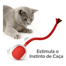 Bola Elétrica Interativa Brinquedo Inteligente Gato Cachorro bola rolante automática cauda falsa