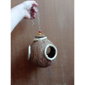 Toca Suspensa de Coco para Pets – Natural, Atóxica e Artesanal ( Gerbil, Topolinos, Topodongos, ou aves).
