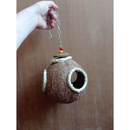 Toca Suspensa de Coco para Pets – Natural, Atóxica e Artesanal ( Gerbil, Topolinos, Topodongos, ou aves).