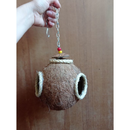 Toca Suspensa de Coco para Pets – Natural, Atóxica e Artesanal ( Gerbil, Topolinos, Topodongos, ou aves).
