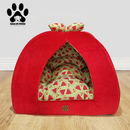 Cama Toca para Gato ou Cachorro Pequeno - almofada dupla face removível