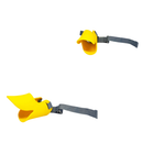 Focinheira Bico De Pato Em Silicone Amarelo tamanho P M G Maleavel para Cachorro Cão Cães