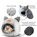 Casinha Cama Toca Tenda Gato Cães Cachorro Iglu Impermeável Lavável Pet Luxo Premium 