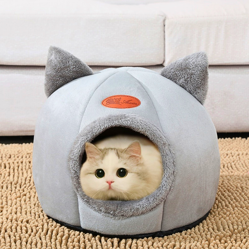 Casinha Cama Toca Tenda Gato Cães Cachorro Iglu Impermeável Lavável Pet Luxo Premium 