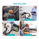 Bolsa Pet Expansível Transporte Viagem Avião Cabine Cachorros e Gatos Cinza