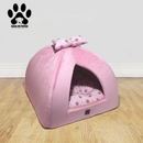 Cama Toca para Gato ou Cachorro Pequeno - almofada dupla face removível