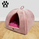 Cama Toca para Gato ou Cachorro Pequeno - almofada dupla face removivel
