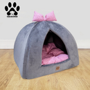 Cama Toca para Gato ou Cachorro Pequeno - almofada dupla face removível