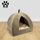 Cama Toca para Gato ou Cachorro Pequeno - almofada dupla face removível