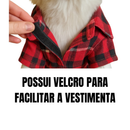 Camisa pet xadrez festa junina camisa roupinha para cachorro