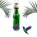 Bebedouro Beija Flor Vidro Decoração Jardim Para Passaros Livres Aves Alimentador Passarinho