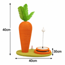 Arranhador Para Gatos Cenoura Poste Arranhar Sisal Brinquedo Interativo Molas Antiestresse 40cm