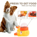 Dispensador Interativo De Comida Para Pets Em Forma De Pato Amarelo, Tigela Lenta para Pets