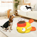 Dispensador Interativo De Comida Para Pets Em Forma De Pato Amarelo, Tigela Lenta para Pets
