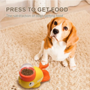 Dispensador Interativo De Comida Para Pets Em Forma De Pato Amarelo, Tigela Lenta para Pets