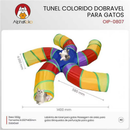 Túnel Para Cães E Gatos Pet Labirinto Com 5 Saídas Dobrável