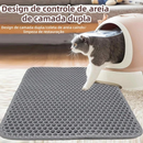 55x75cm Tapete Higiênico EVA Coletor de Areia Para Gato Lavável Dupla Camada