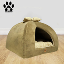 Cama Toca para Gato ou Cachorro Pequeno - almofada dupla face removível