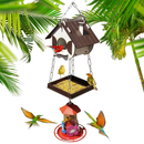 Comedouro Tratador Pássaros Livres Aves Silvestres + Bebedouro Beija-flor