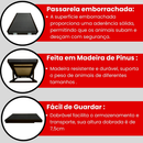 Rampa Pet para Cama e Sofá Antiderrapante Cães Gatos Ajustável Madeira de Pinus Regulável Cachorros