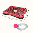 Banheiro Sanitário Com Dreno e Mangueira Lavável Para Cães Tapete Higiênico Envio Imediato