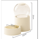 MIW Comedouro e Bebedouro Dupla Função Dispenser De Ração e Porta Petiscos 800ML de Água Cães e Gatos