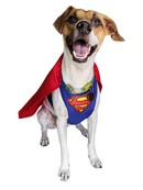 Fantasia Superman para Pets – Roupa para Cães e Gatos com Capa Removível