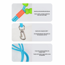 Guia de Passeio Mãos Livres Com Corda Dupla De Nylon Transversal Reforçada Resistente Refletivo Para Cachorros cachorro