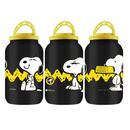 Porta Ração e Petisco Snoopy Preto Pote Ração Cachorro 3,6LT