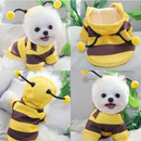 Animal De Estimação Abelha Traje De Halloween Cão Hoodies Gato Férias Cosplay Roupas Quentes Filhote De Cachorro Bonito