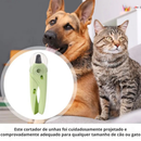Cortador De Unhas Para Cães e Gatos Kit Alicate e Lixa Com Luz de Led Tesoura Completa
