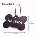 Coleira para Cães Yoo Pets com Plaquinha Gravada Nome e Telefone Sem Fecho