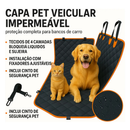 Capa De Proteção Impermeável Para Banco De Carro Pet Com Cinto De Segurança