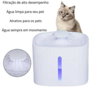 Bebedouro Fonte de Água Com Fio Elevado Automático Com Filtro Para Pet Cachorro Gato 3 Litros
