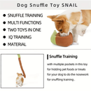 Brinquedo de Snuffle em Forma de Caracol para Cães - Interativo, treina instinto de forrageamento e alivia estresse.